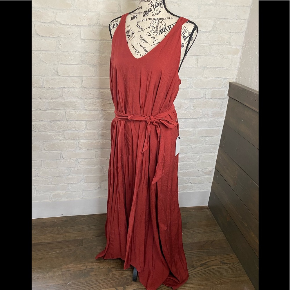 Mia Joy Joyfolie Rust Orange Sundress